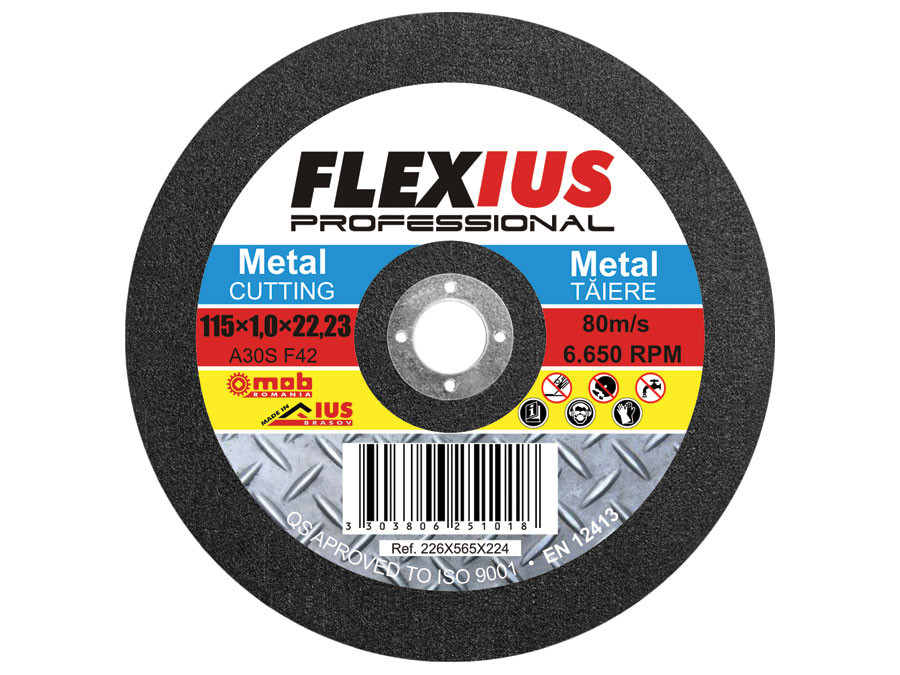 Disc abraziv IUS pentru taiere metal TM8 - Ø A: 230 mm