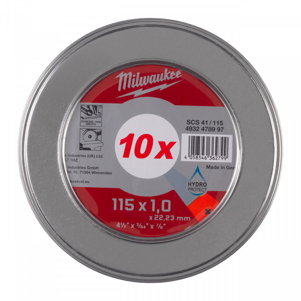 Discuri subțiri PRO+ pentru debitare metal Cut.W Pro+ SCS 41 115 x 1.0 mm MetalBox - 10 buc