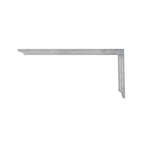 Echer dulgherie ZP 600 mm, cu perforații, scală în mm A, sudat în puncte, inox