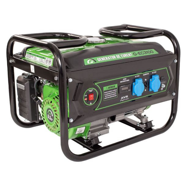 Generator de curent pe benzina Greenfield G-EC3100, portabil, monofazat, putere 2.3 kVA, 2.3 kW
