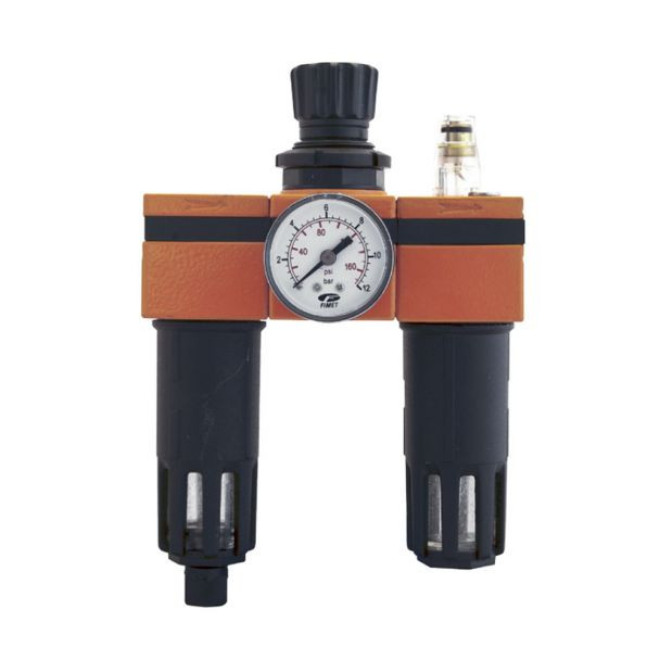 Grup complet tratare aer din 3 elemente OMG 745F+R+LM_1/4, 1/4", 18 bar