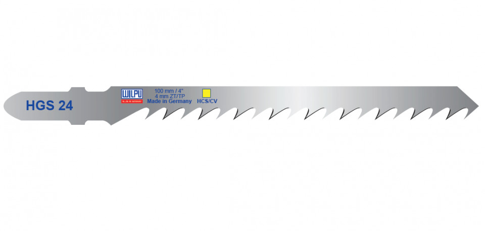 HGS 24 Panza HCS/CV pentru fierastrau vertical, prindere T, pentru lemn / 25 bucati, DIM 100 x 6.5 x 1.27 mm