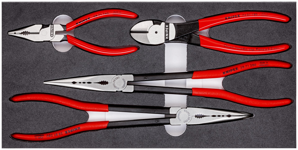 KNIPEX 00 20 01 V16 Set de clești în suport de spumă