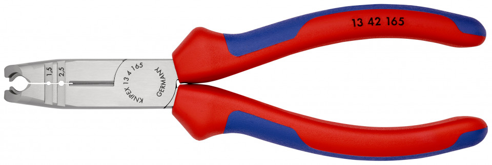 KNIPEX 13 42 165 Cleşte dezizolator cu manşoane multicomponent vopsit negru 165 mm