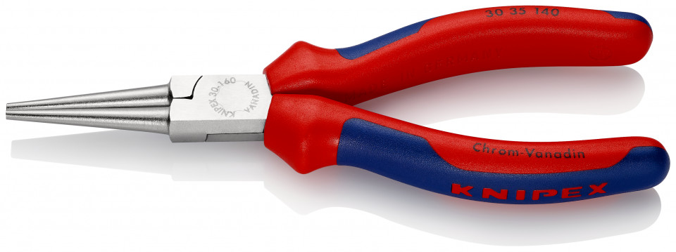 KNIPEX 30 35 140 Patent cu cioc lung cu manşoane multicomponent cromat 140 mm