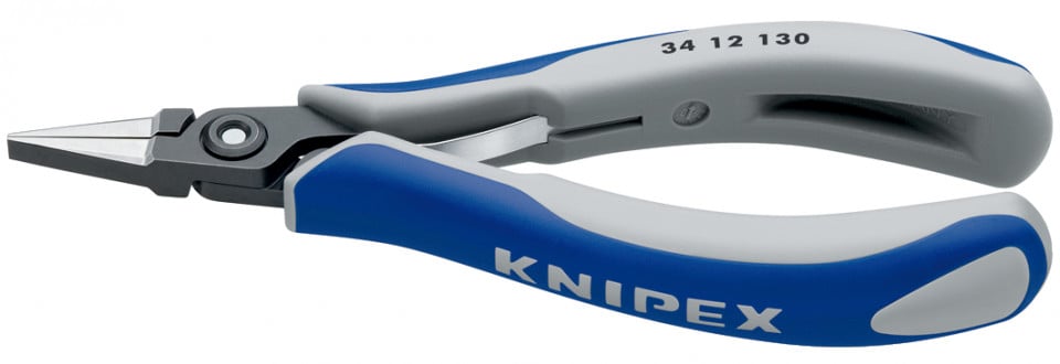 KNIPEX 34 12 130 Clește de apucare de precizie pentru sisteme electronice cu manşoane multicomponent brunat 135 mm