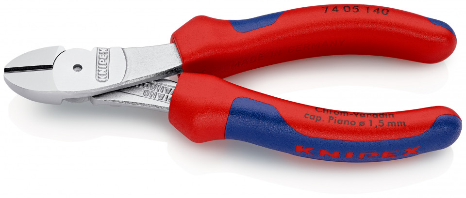 KNIPEX 74 05 140 Șfic de forță cu manşoane multicomponent cromat 140 mm