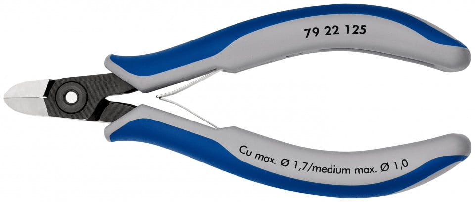 KNIPEX 79 22 125 Șfic de precizie pentru sisteme electronice cu manşoane multicomponent brunat 125 mm