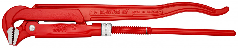 KNIPEX 83 10 015 clește pentru țevi la 90° vopsit electrostatic în roșu 420 mm