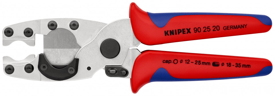 KNIPEX 90 25 20 Clește pentru tăiat țevi pentru țevi compozite și tuburi de protecție cu manşoane multicomponent zincat 210 mm