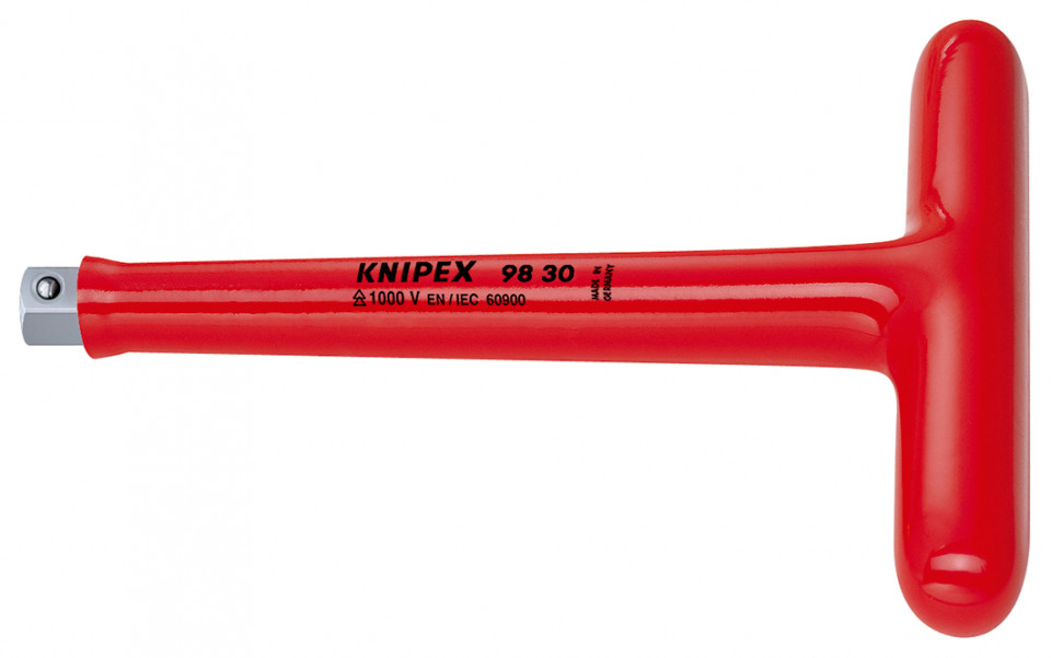 KNIPEX 98 30 Mâner transversal cu element rectangular exterior de 3/8" 200 mm