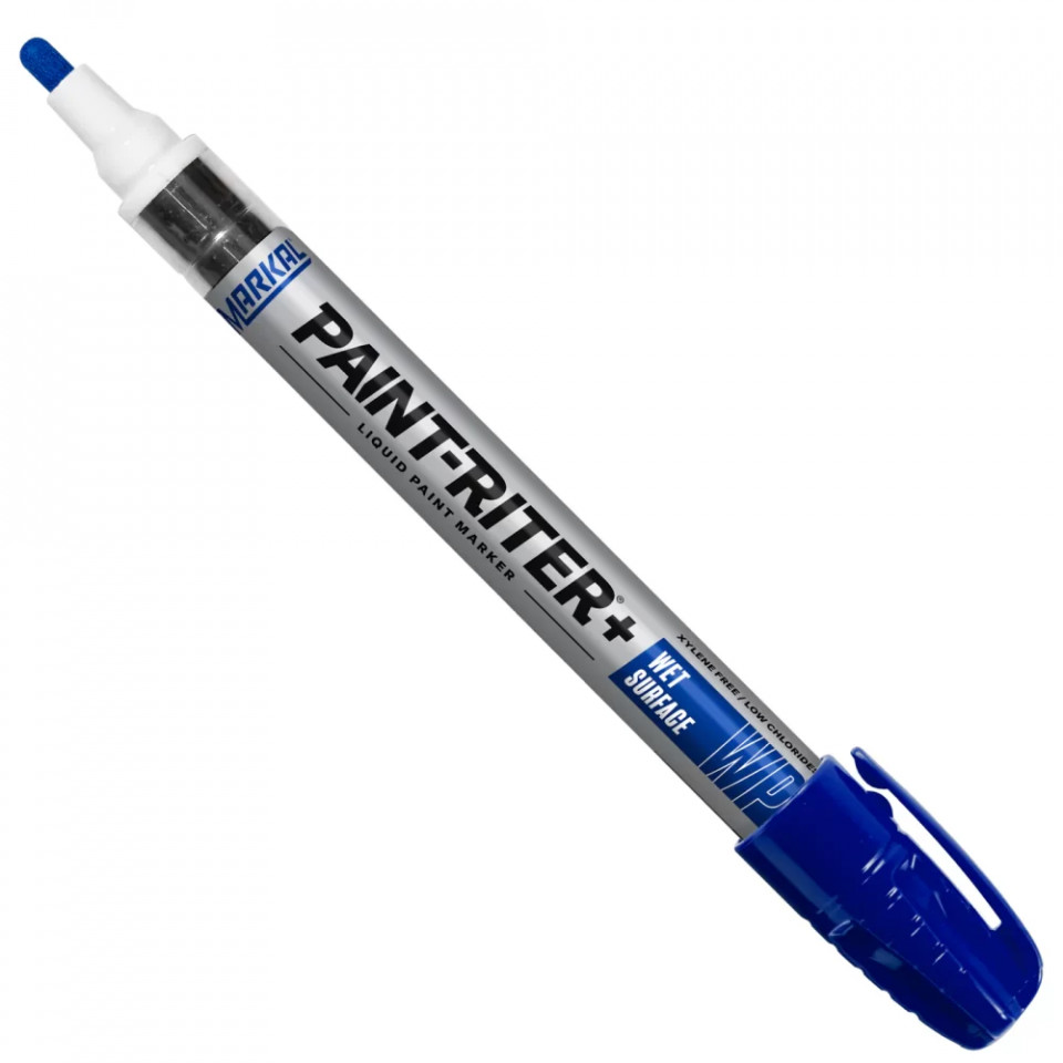 Marker vopsea Paint Riter pentru suprafete umede, Albastru