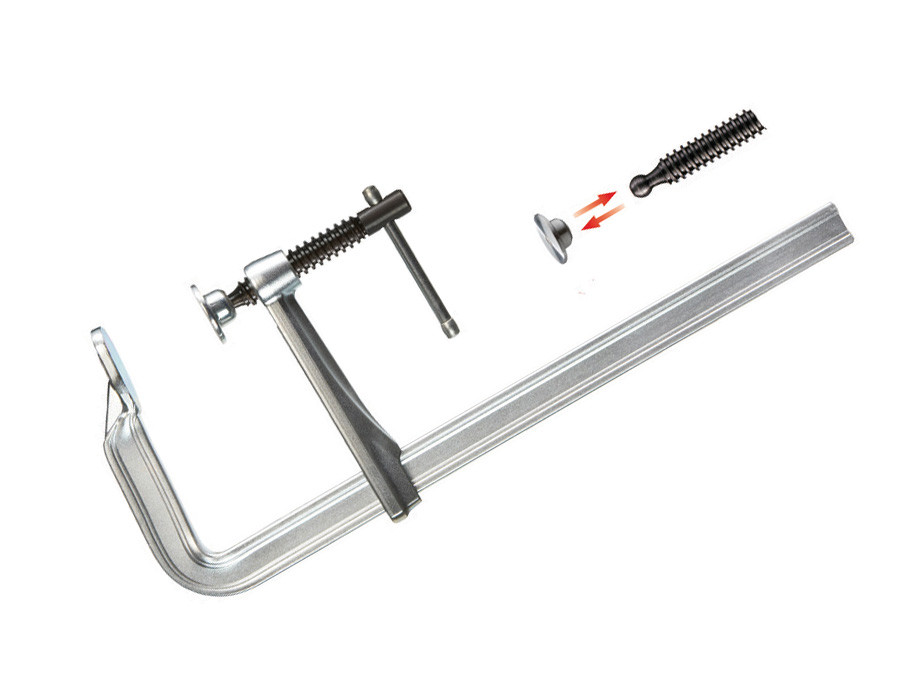 Menghine cu surub, integrale din otel BESSEY - 400 mm