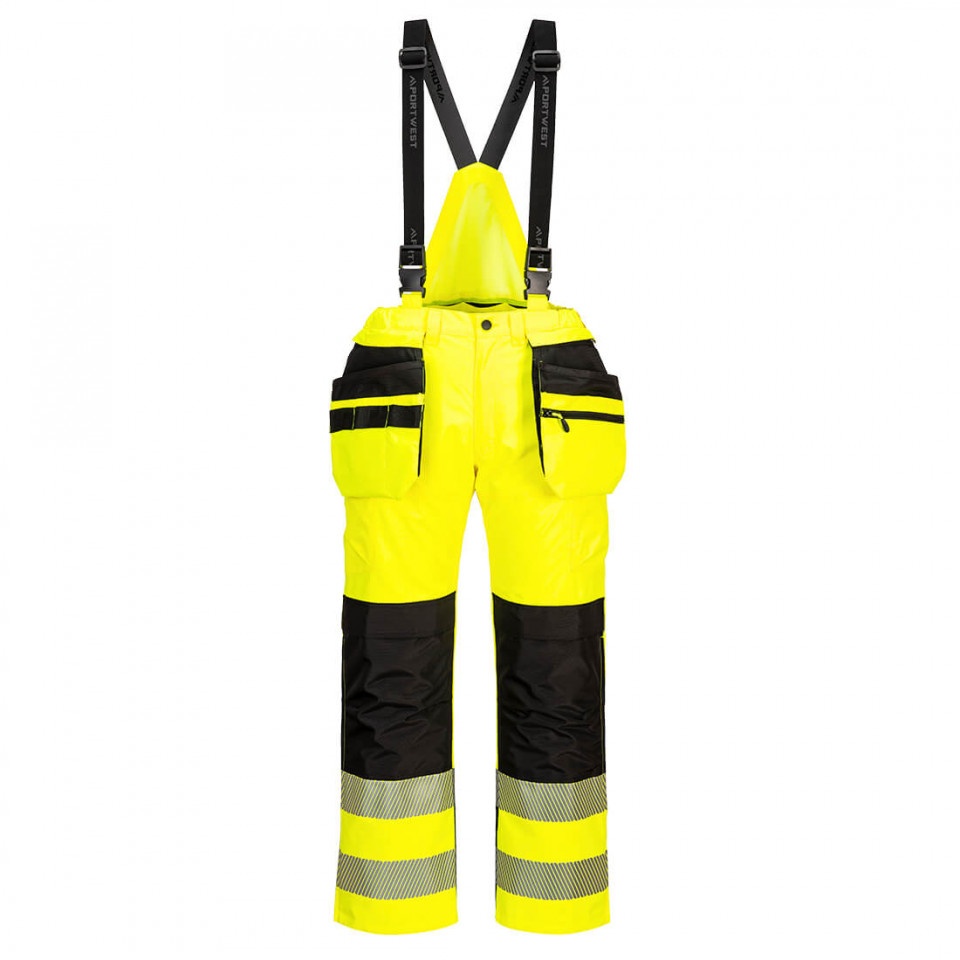 PW3 Pantaloni cu bretele de ploaie Hi-Vis PW356
