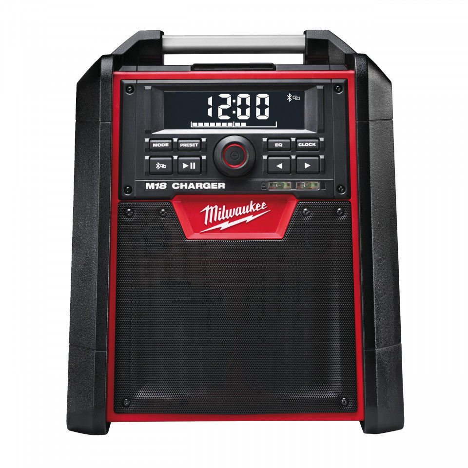 Radio de santier Milwaukee M18 RC-0, cu functie de incarcare pentru acumulatori M18, alimentare cu acumulator - neechipat