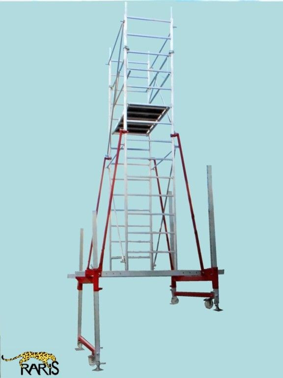 Schela RARIS din otel zincat si aluminiu, profesionala, pentru sali de sport, conferinte, spectacole, tip U1.6-S