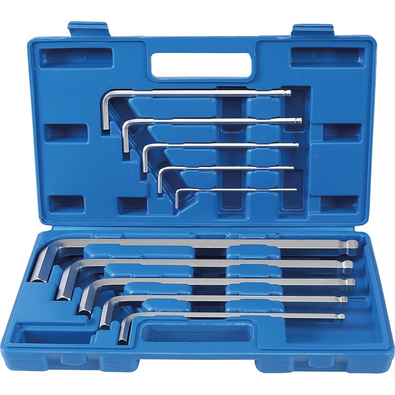 Set 10 chei imbus cap sferic tip L "Maxi", 3 - 17 mm