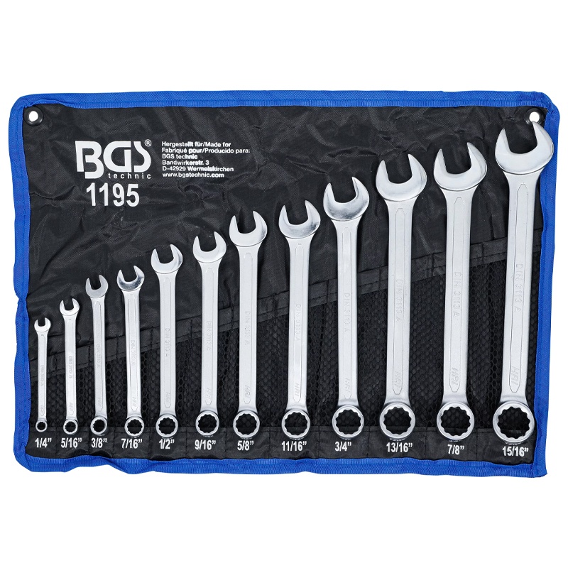 Set 12 chei combinate 1/4"-15/16"