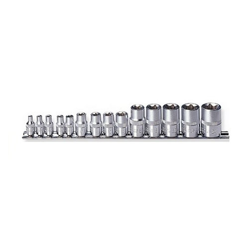 Set 14 piese cap cheie tubulara Torx 1/4"-3/8"-1/2" E4-E24