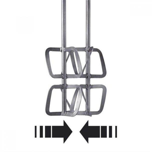 Set 2 palete de amestecat Flex 252200, 16 mm, D 130 X 600 mm, galvanizate