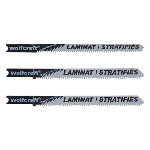 Set 3 panze pentru fierastrau pendular Wolfcraft 2674000, prindere in U, pentru lemn / plastic, adancime taiere 25 mm