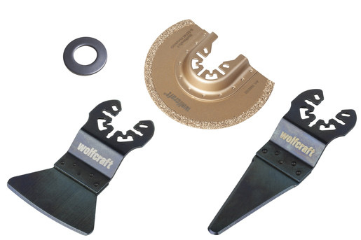 Set 3 panze Wolfcraft 8491000, confectionate din metal HCS si HM