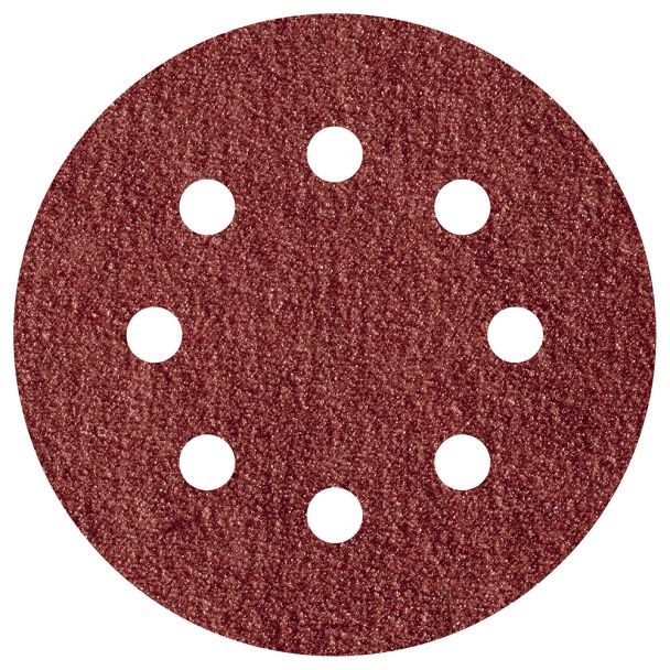 Set 5 foi abrazive Wolfcraft 2253000, prindere velcro, pentru lemn, D 125 mm, P240