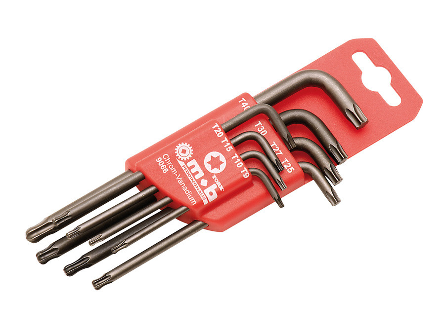 Set 8 chei pentru locas Torx cu cap sferic MOB TX9-TX40
