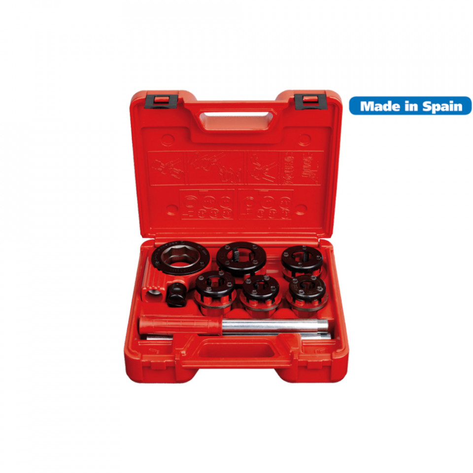 Set clupa de filetat COMPACT 600 BSPT-D 1/2"-1 1/4"