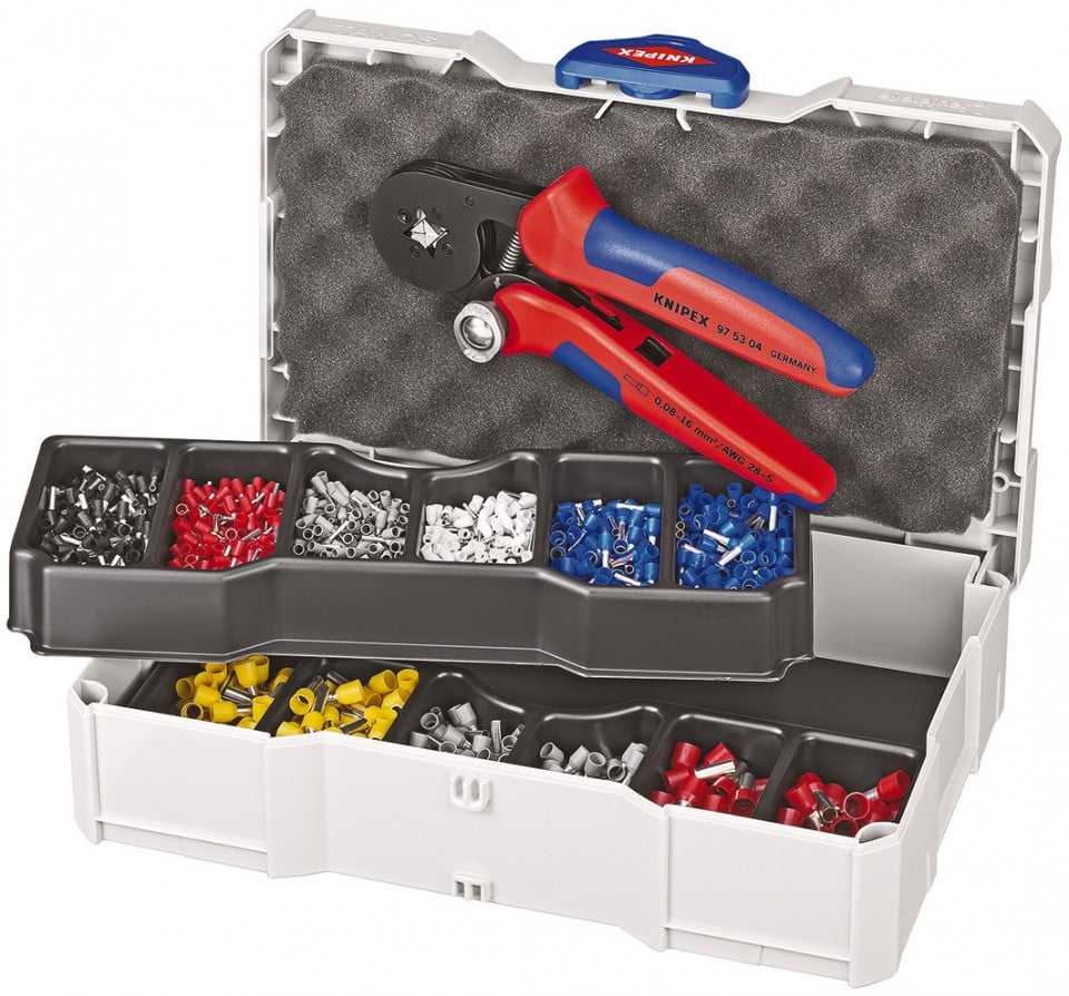 Set de sertizare KNIPEX pentru ferule 1251 piese 0,08 – 10 + 16 mm²