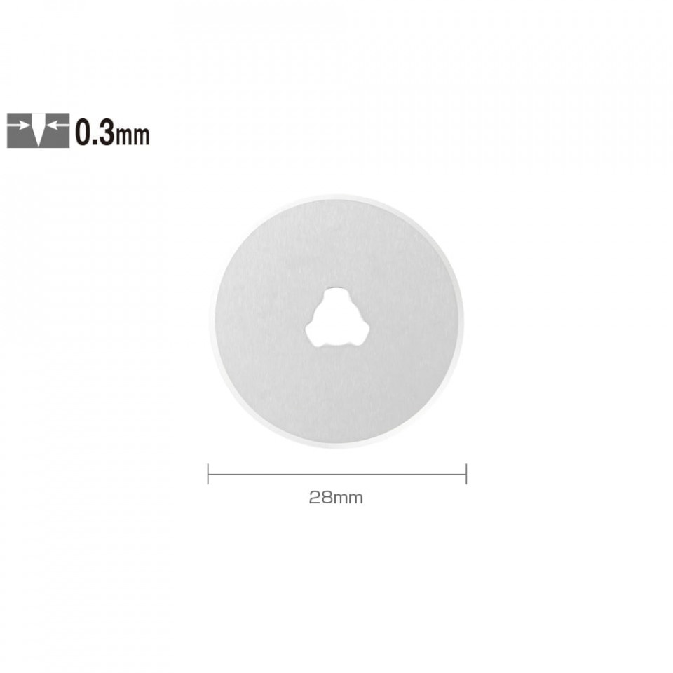 Set RB28-2 - lame japoneze rotunde de 28 mm, 2 bucati, Olfa