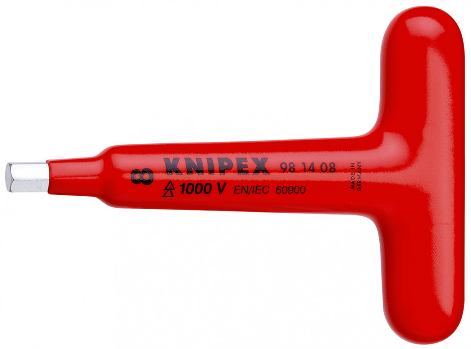 Surubelniță KNIPEX pentru șuruburi cu contur interior hexagonal cu mâner T 120 mm