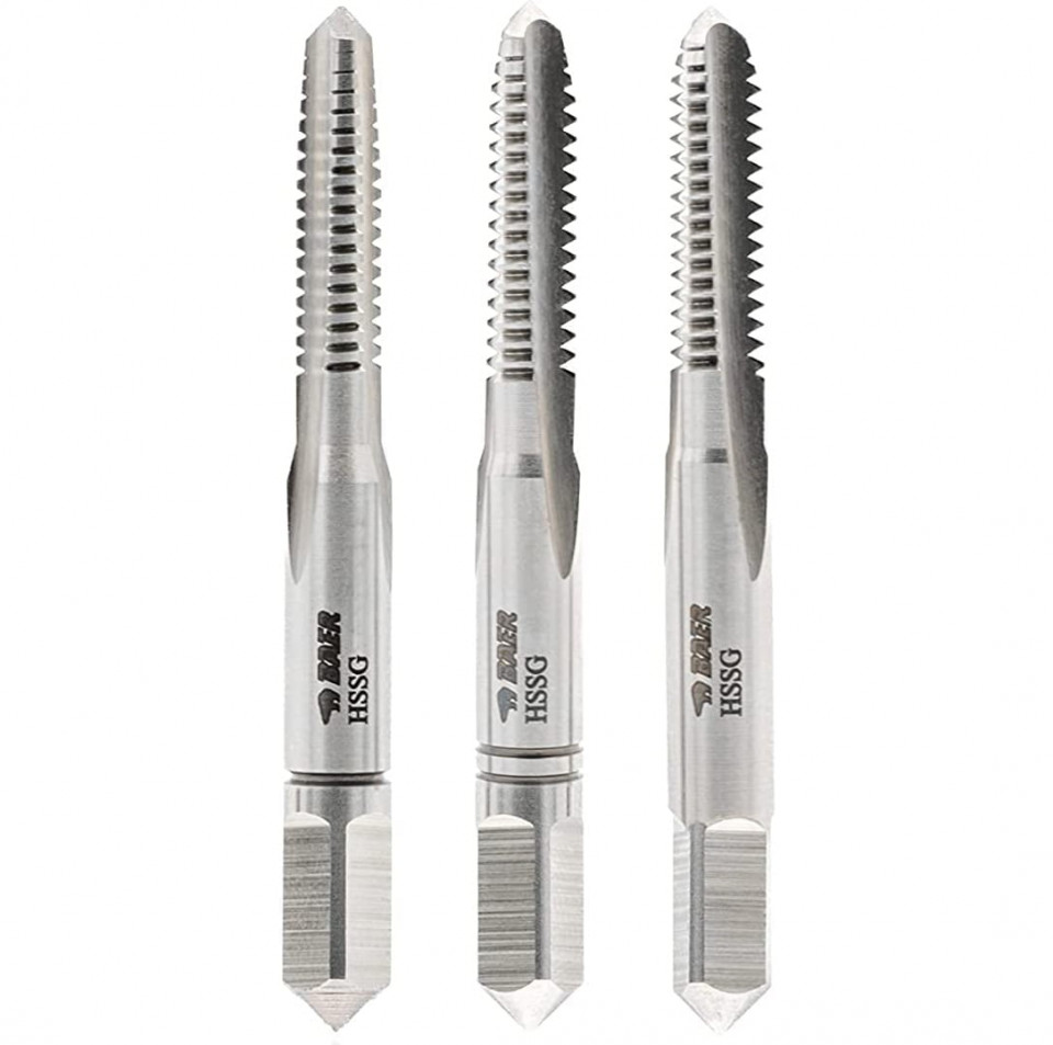Tarozi de mână M10X1.5, set 3 bucăți, filet pas normal - DIN 352 – HSSE, Baer