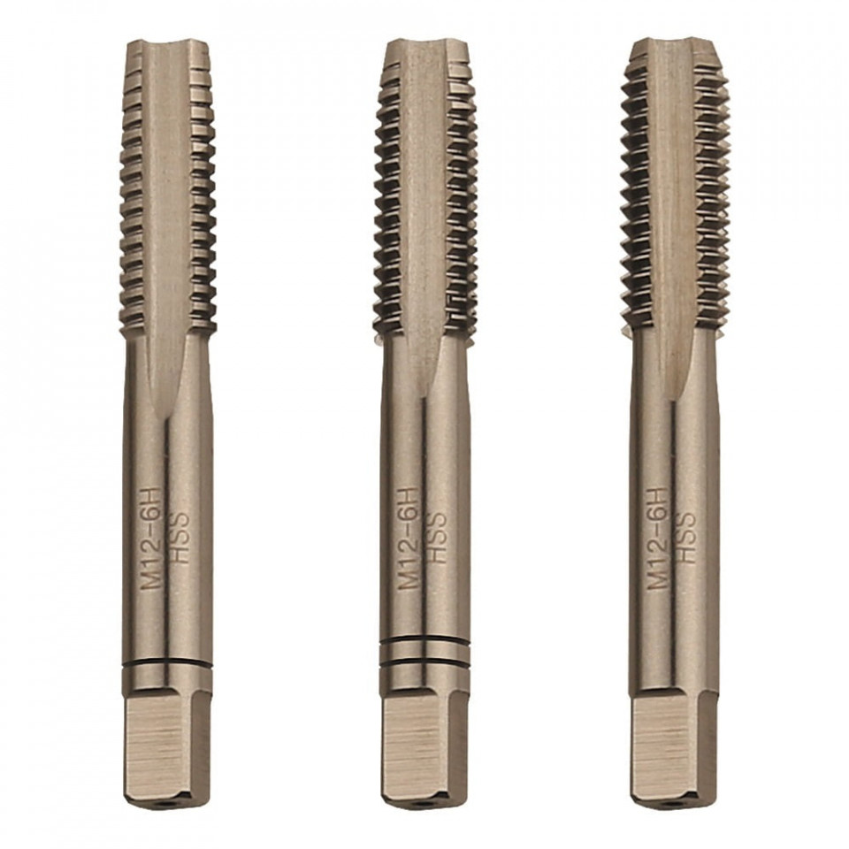 Tarozi de mână M4x0.7, set 3 bucăți, filet pas normal - DIN 352 – HSS