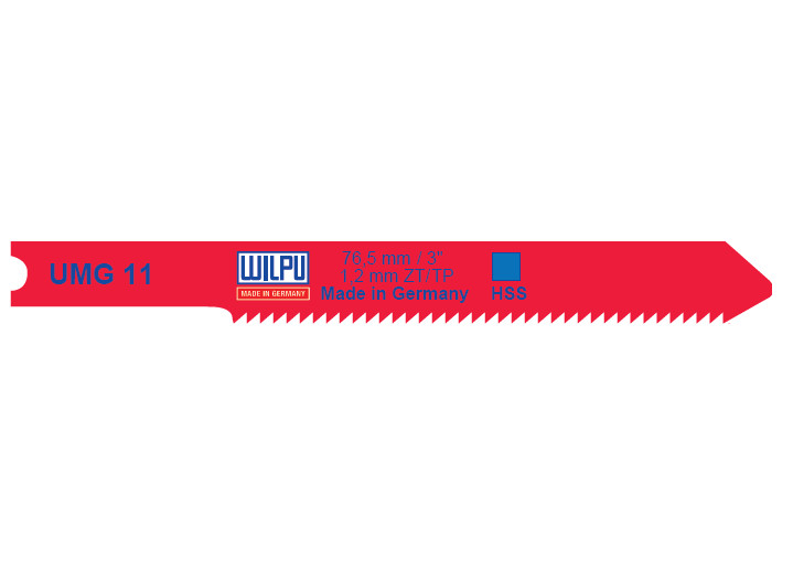 UMG 11 Panza HSS pentru fierastrau vertical, prindere U, pentru metal / 5 bucati, DIM 76.5 x 7.8 x 1.0 mm