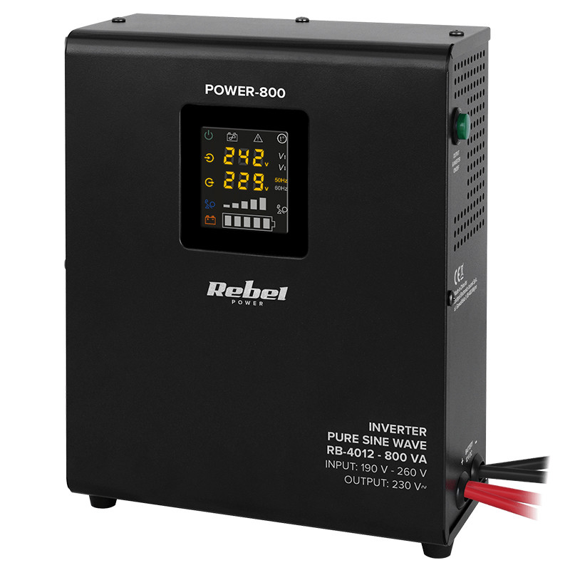 UPS DE PERETE CU SINUS PUR - 12V / 800VA / 500W