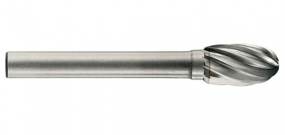 1036661 Freza din carbura de tungsten forma E - ovala, tais simplu, tip A, DIM 16, Coada 6