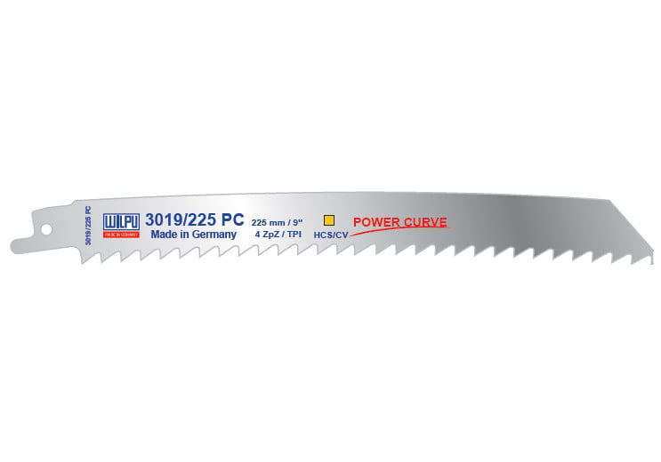 3019/225 PC Panza HCS/CV pentru fierastrau sabie pentru lemn / 20 bucati, DIM 225 x 19 x 0.9 mm