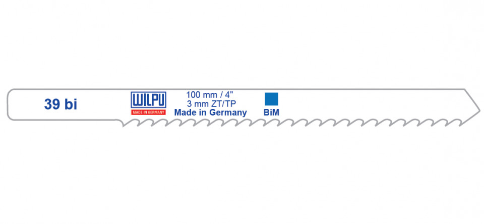 39 bi Panza Bi-Metal pentru fierastrau vertical, pentru metal / 5 bucati, DIM 100 x 7.8 x 1.0 mm