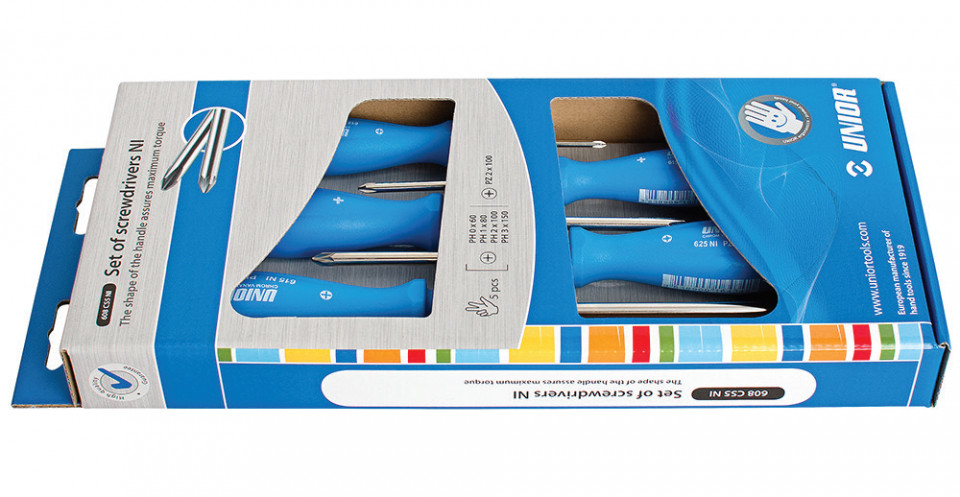 608CS5NI Set surubelnite combinate, maner polipropilena, nichelate / 5 piese - 617041