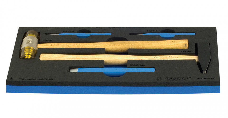 964/10SOS Set de ciocane si punctatoare in modul SOS / 5 piese - 621064
