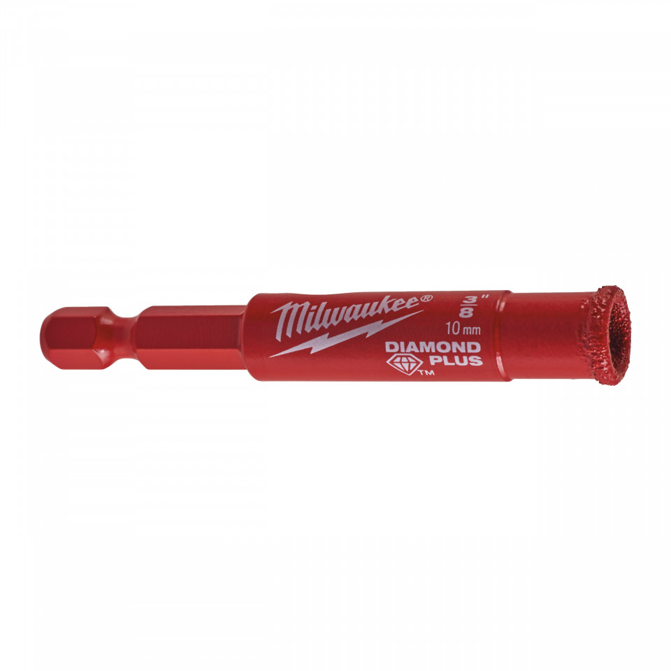 Burghie DIAMOND PLUS™ ¼″ pentru găurire umedă / uscată, 10 mm