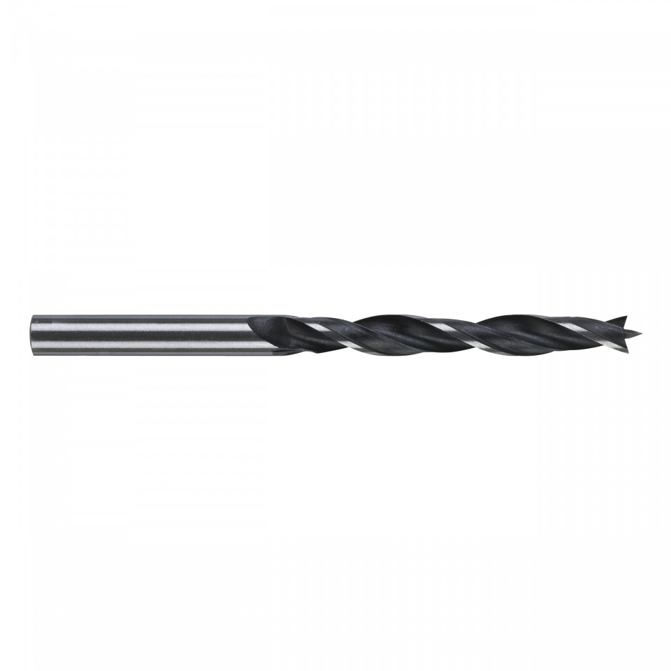Burghie pentru lemn cu vârf de centrare - DIN 7487 E Milwaukee (Tijă prindere: 8 mm tijă cilindrică, Lungime totală (mm): 117, Ø (mm): 8)