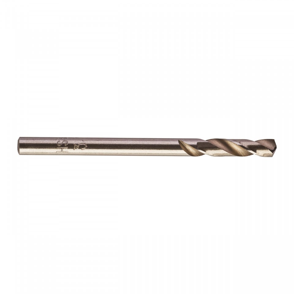 Burghie scurte MILWAUKEE HSS Ground pentru metal - DIN 1897 Ø 3.7x20x52 mm - set 10 buc