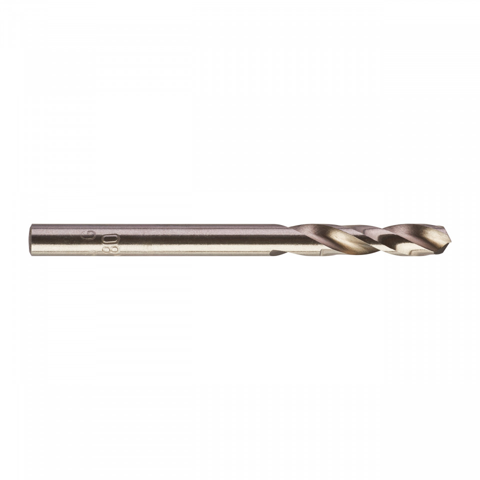 Burghie scurte MILWAUKEE HSS Ground pentru metal - DIN 1897 Ø 4.8x26x62 mm - set 10 buc