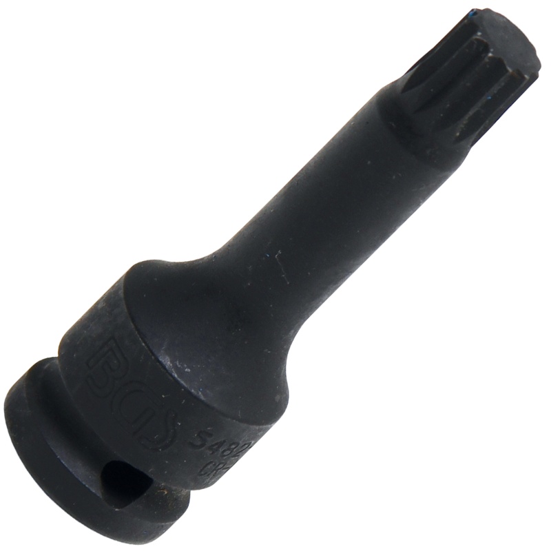 Cap cheie tubulara 1/2" de impact cu varf XZN, M12 x 75 mm, BGS