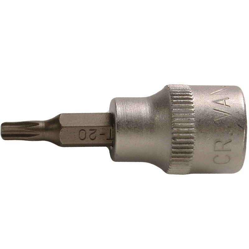 Capat cheie tubulara 3/8" cu varf torx TT25, 48 mm