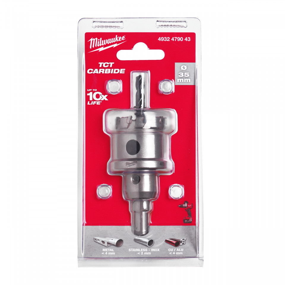 Carote oțel inoxidabil TCT 35 mm