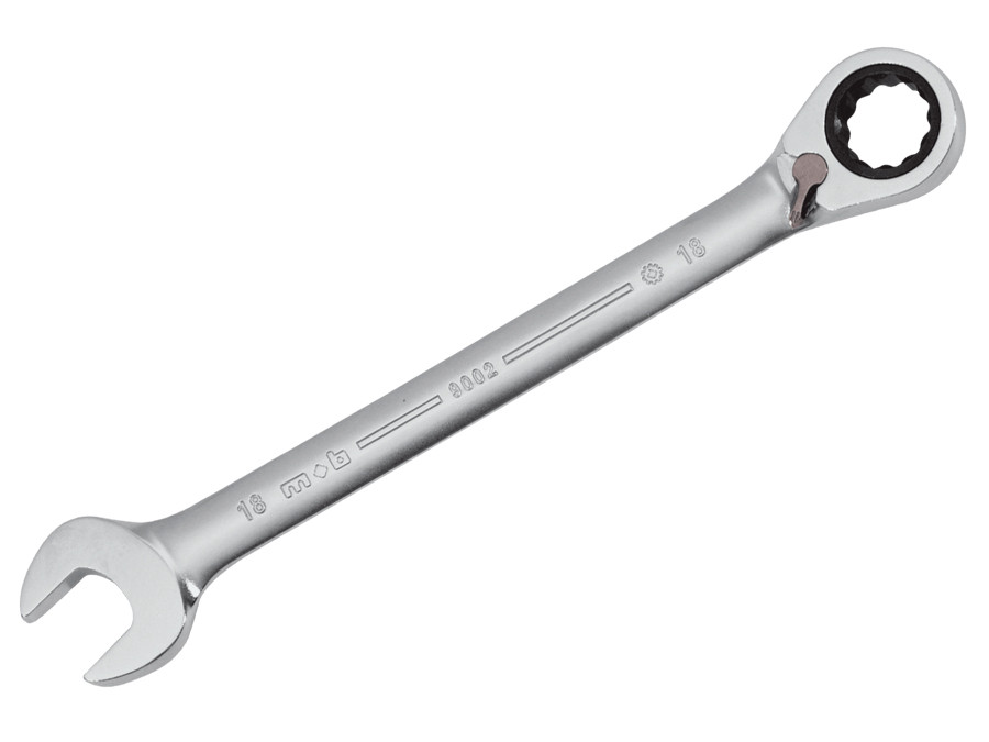 Cheie combinata cu clichet reversibil MOB 15 mm