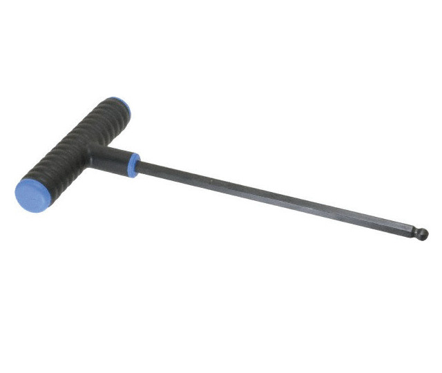 Cheie cu maner in T si profil hexagonal cu cap sferic, varianta lunga, DIM 6.0 mmx9 inch
